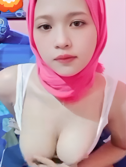 Hijab Pink Pengen di Peju in Mukanya